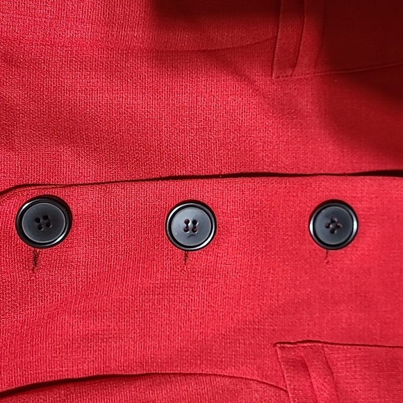 STUDIO 1 Women's Red Short Sleeve Blazer - Size 8 - Picture 4 of 12